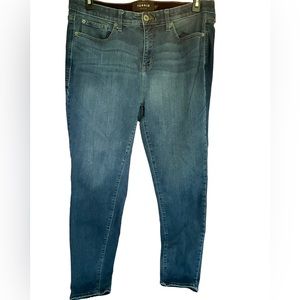 Torrid Premier Womens Jeans Size 18R Stretch Blue Skinny Straight Leg